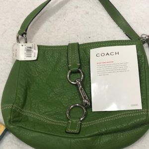 Coach green purse